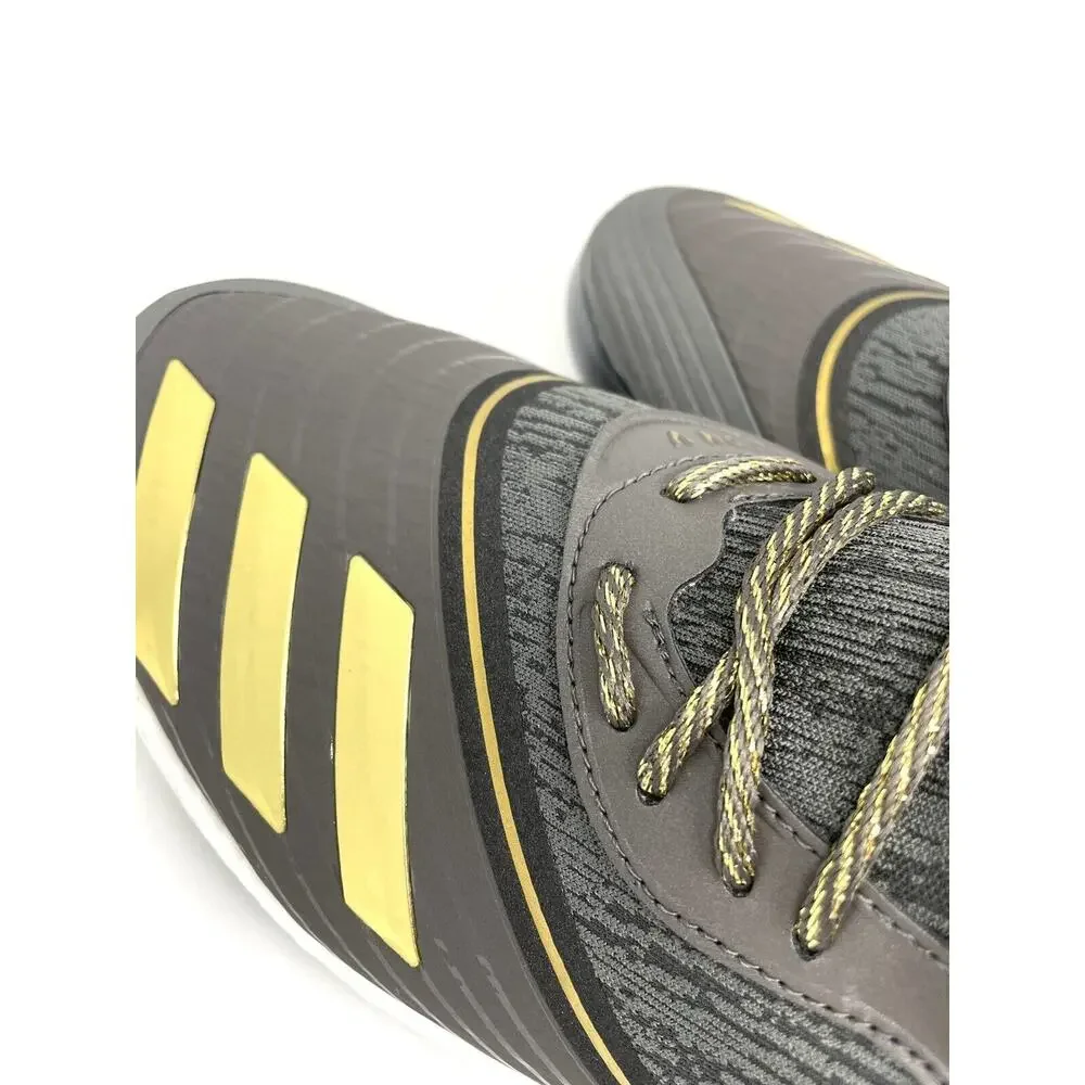 Adidas Icon V 5 Boost Baseball Cleats Size 12.5 FU7559 Gray Gold Extra Laces - Picture 8 of 8